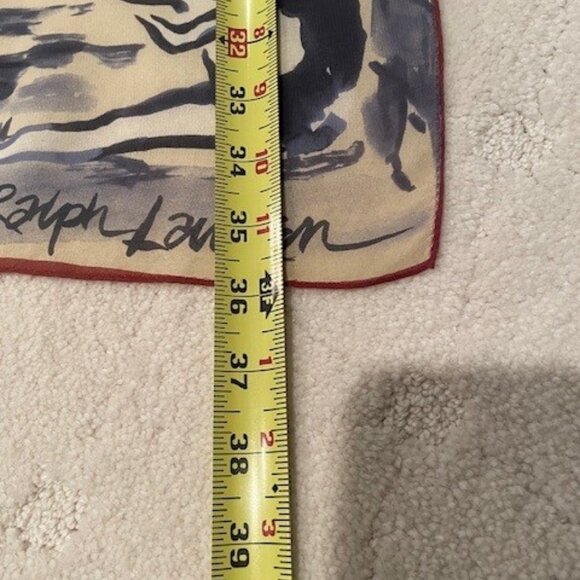 RALPH LAUREN Silk Scarf Woman in PARIS print with original  box – 36 inch - Picture 7 of 12